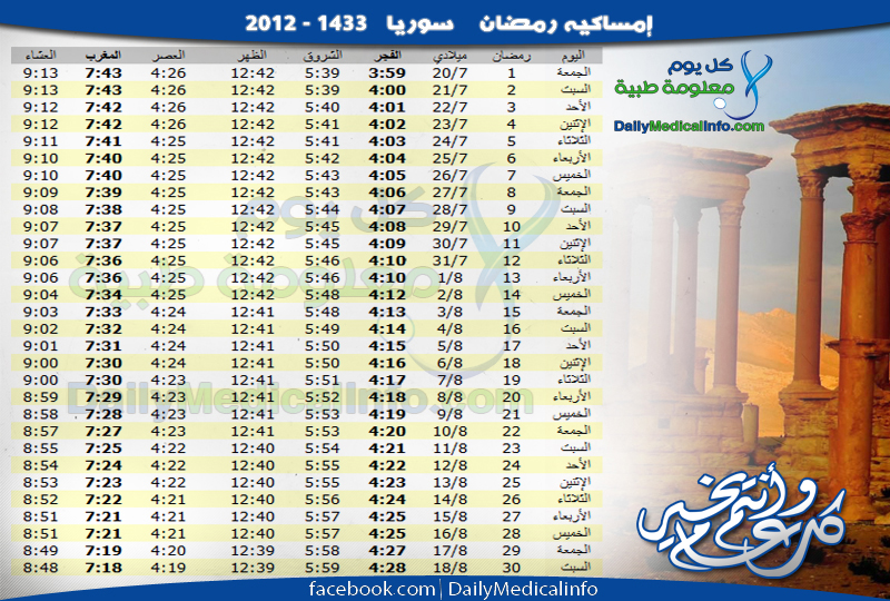 امساكية شهر رمضان المبارك لعام 2012 لجميع الدول العربية ط·آ·ط¢آ³ط·آ¸ط«â€ ط·آ·ط¢آ±ط·آ¸ط¸آ¹ط·آ·ط¢آ§ copy